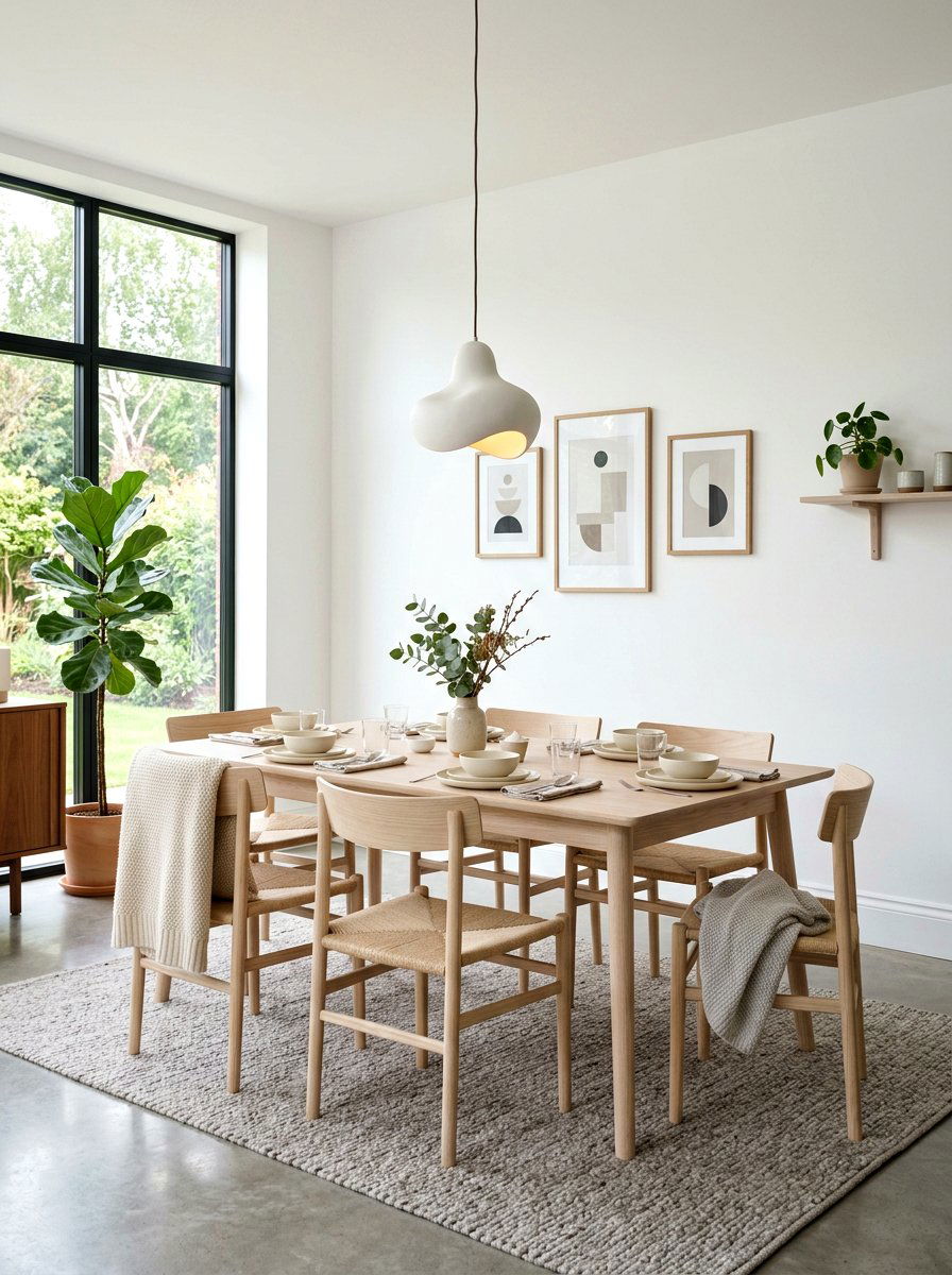 Scandinavian Simple Dining Setup - 30 dinner party hosting room ideas