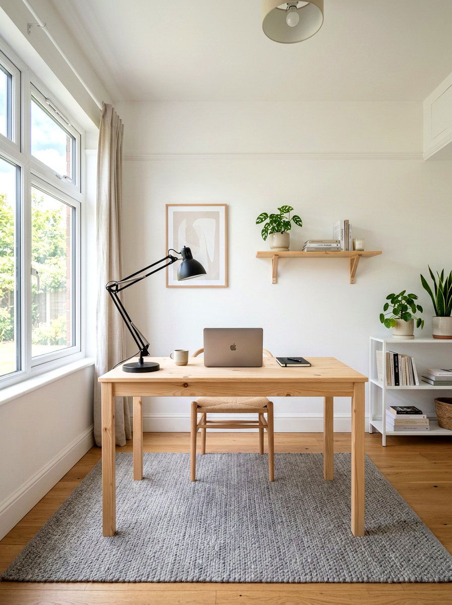 Scandinavian Simple Style - 30 video call office ideas