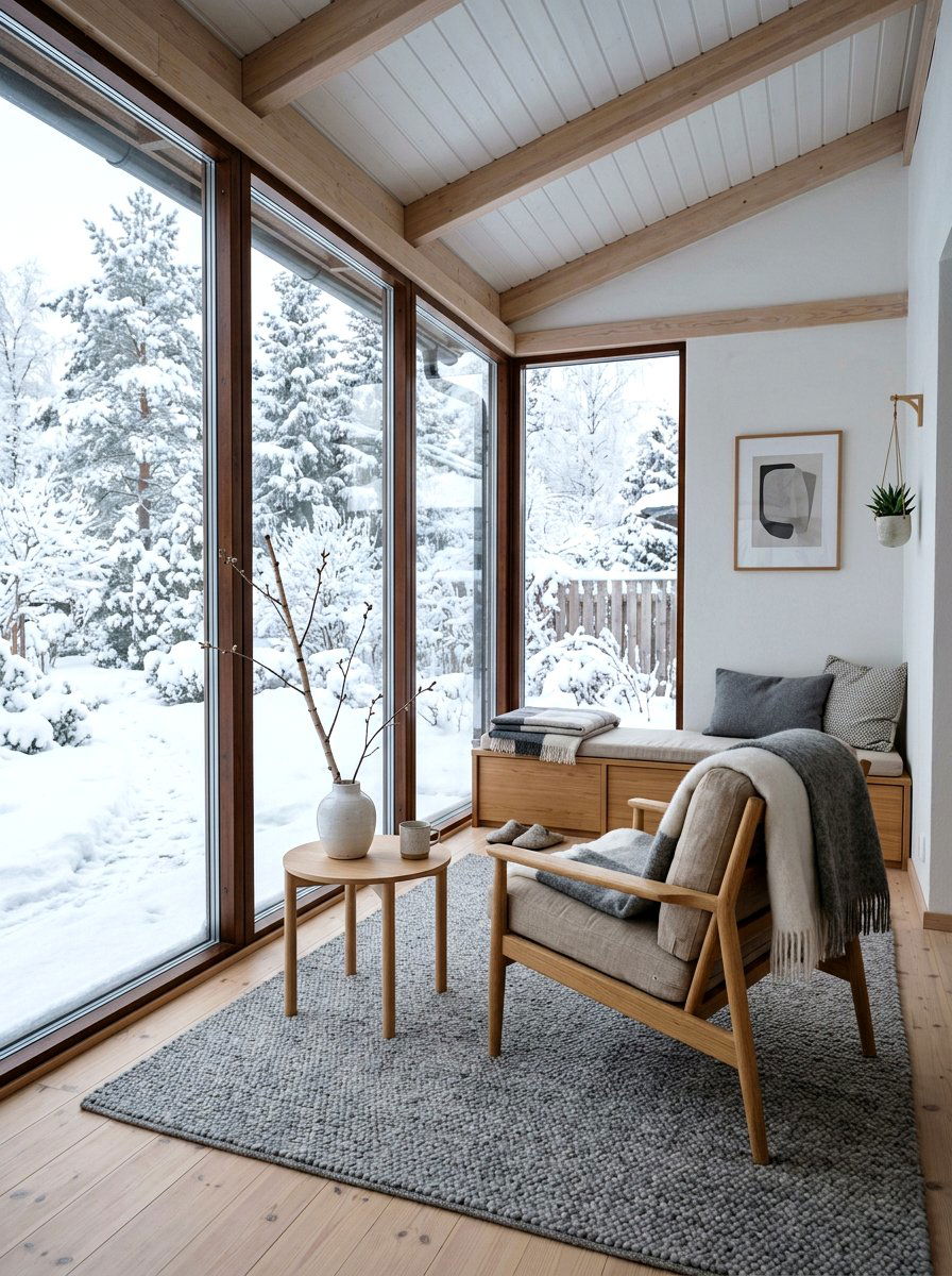 Scandinavian Small Sunroom Layout - 30 small sunroom ideas