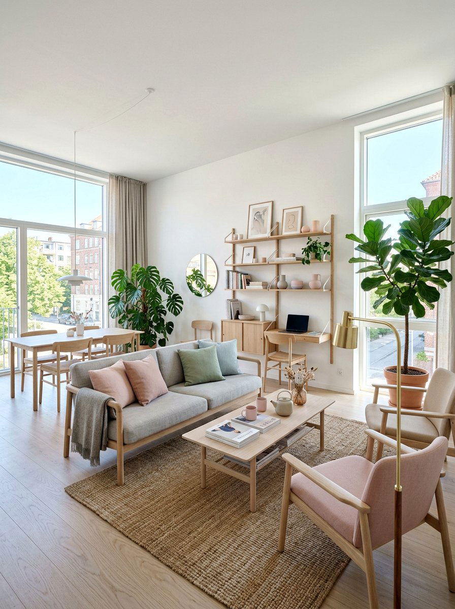 Scandinavian Studio Aesthetic - 30 editorial studio apartment ideas