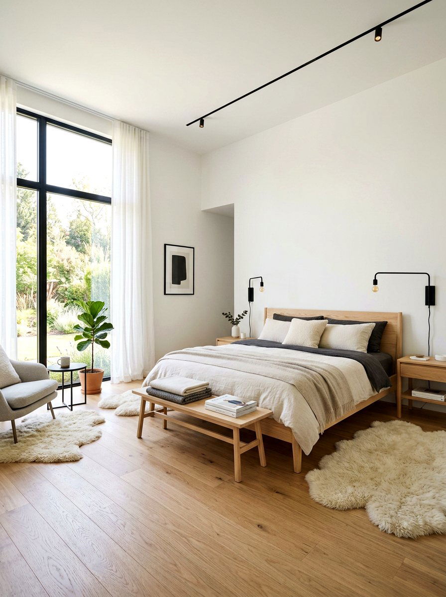 Scandinavian Style Bedroom - 30 quiet luxury master bedroom ideas