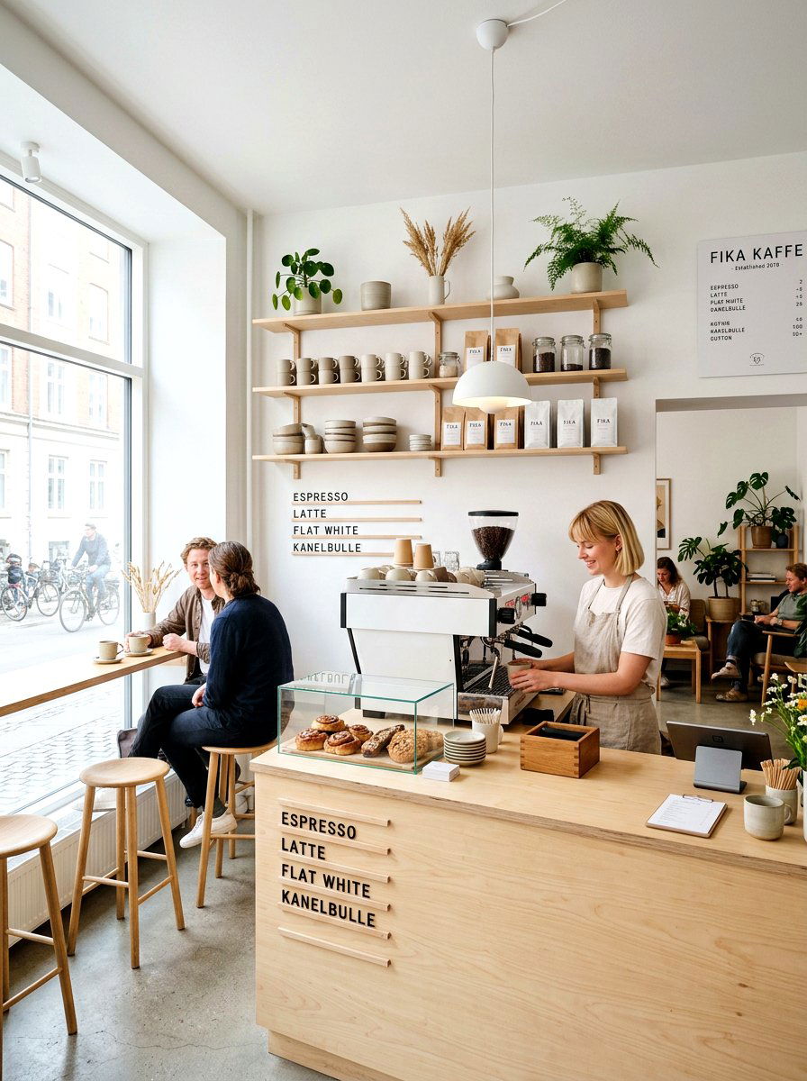 Scandinavian Style Coffee Bar - 30 kitchen coffee bar ideas