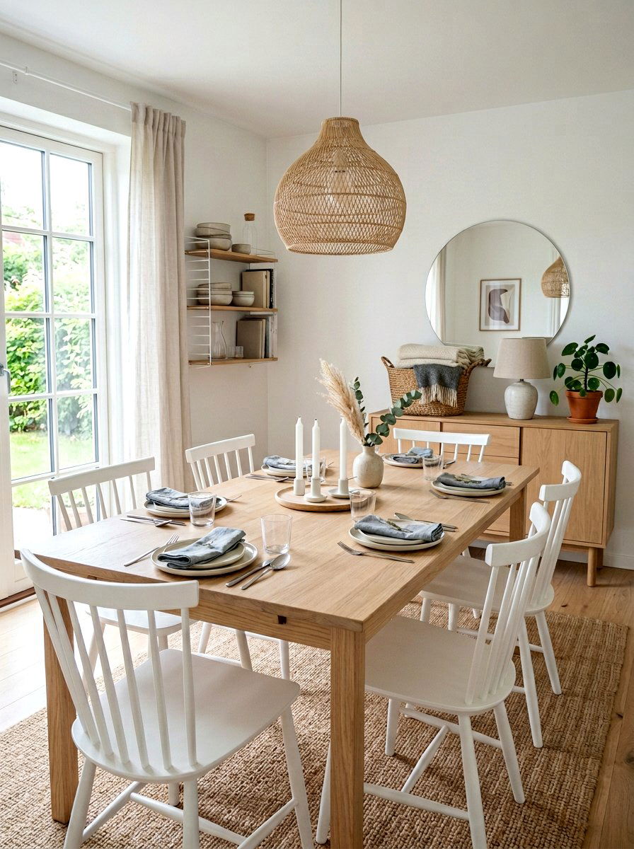 Scandinavian Style Dining Room - 30 dining room makeover ideas