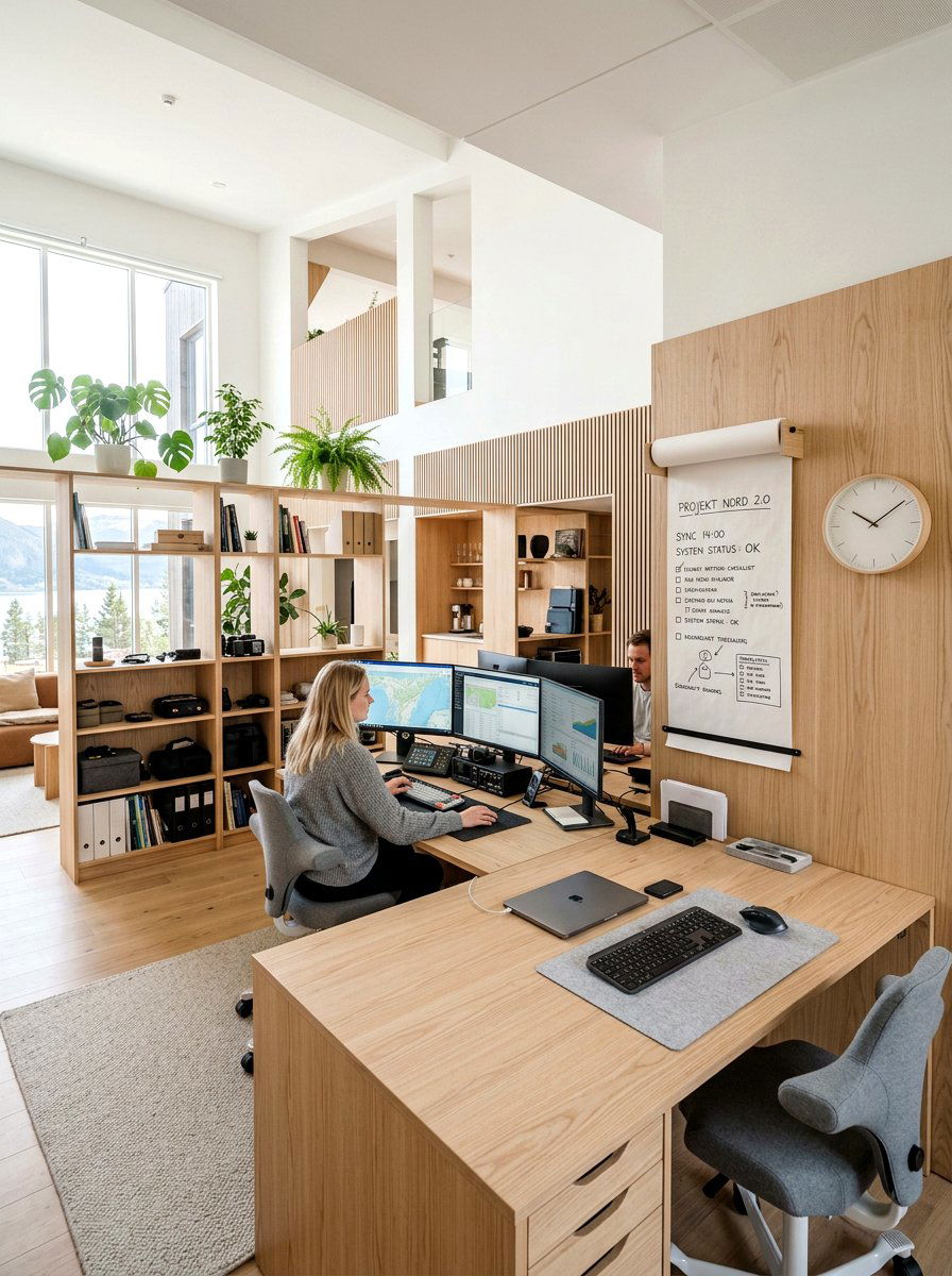 Scandinavian Style Hub - 30 command center ideas