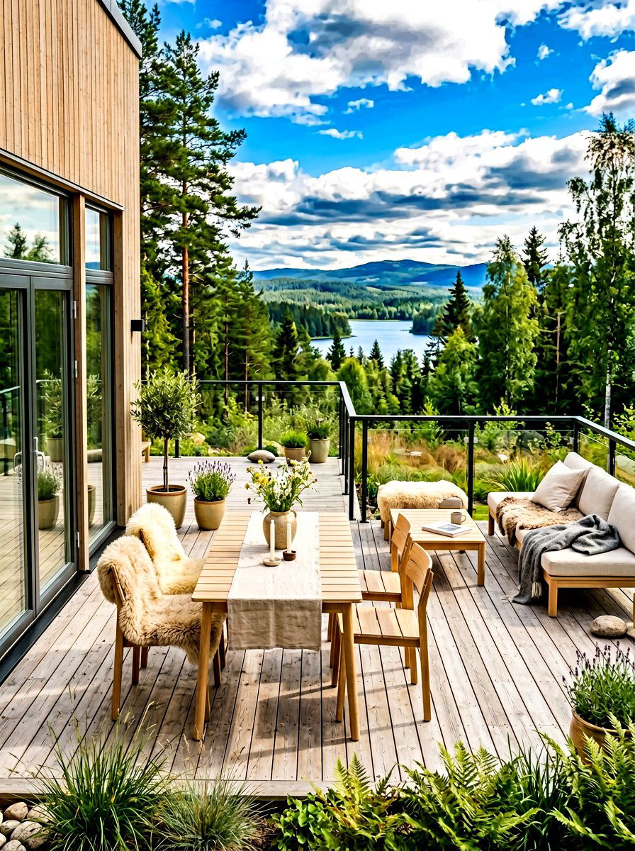 Scandinavian Style Patio - 30 patio dining ideas