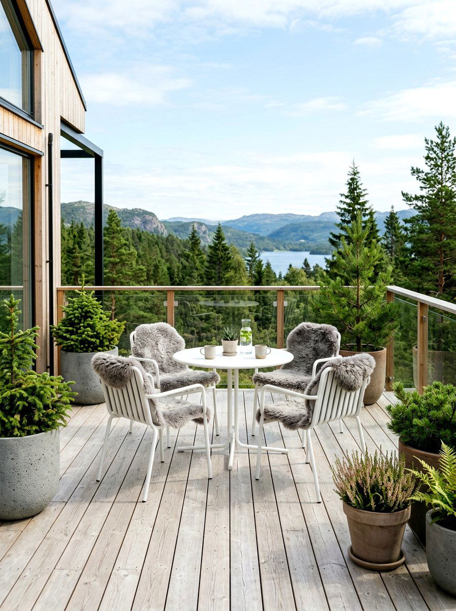 Scandinavian Style Patio - 30 modern patio ideas