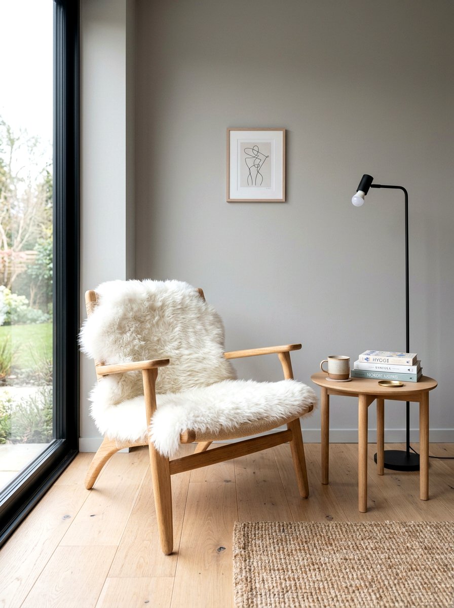 Scandinavian Style Reading Chair - 30 reading corner ideas