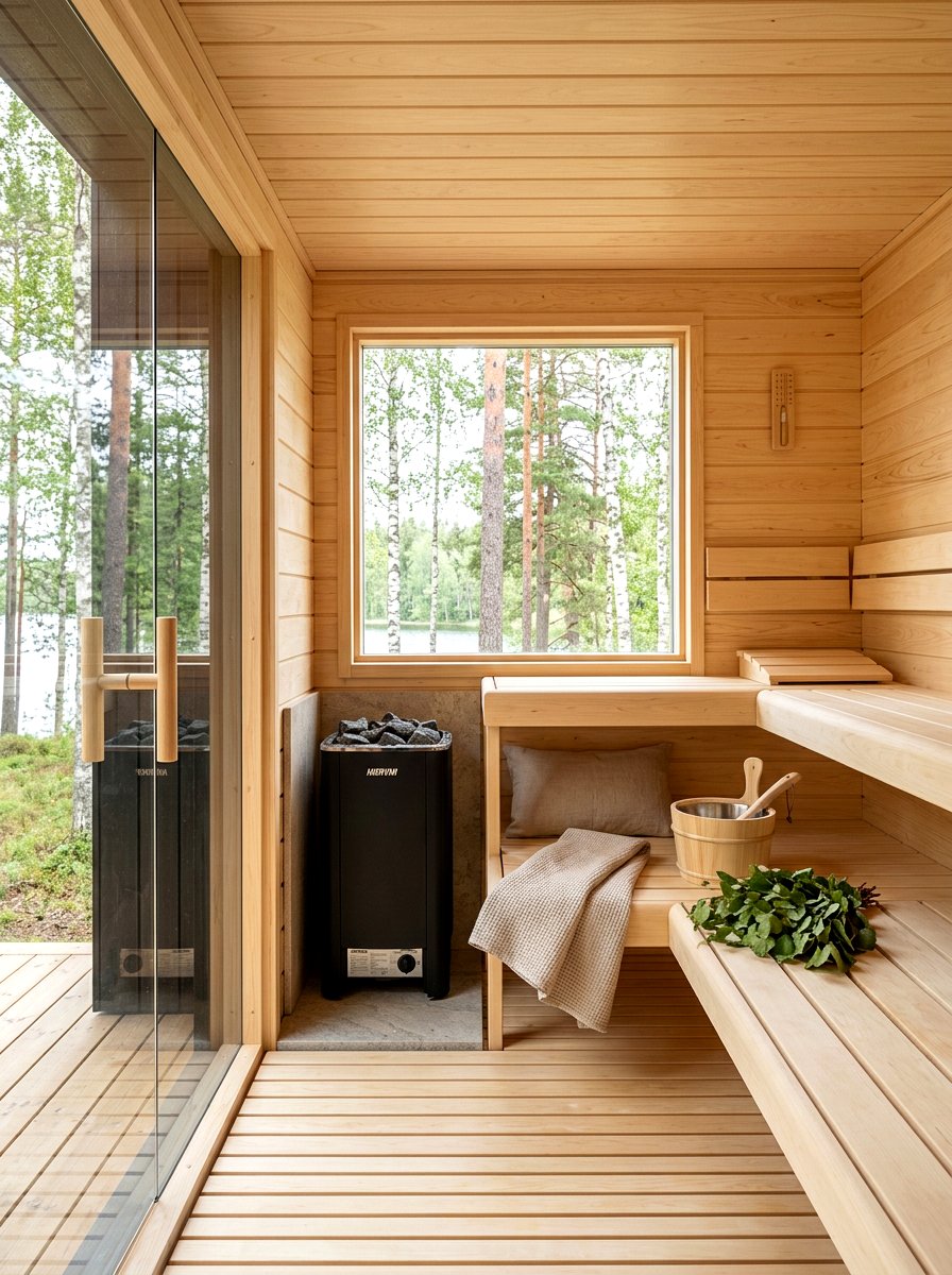 Scandinavian Style Sauna - 30 sauna room ideas