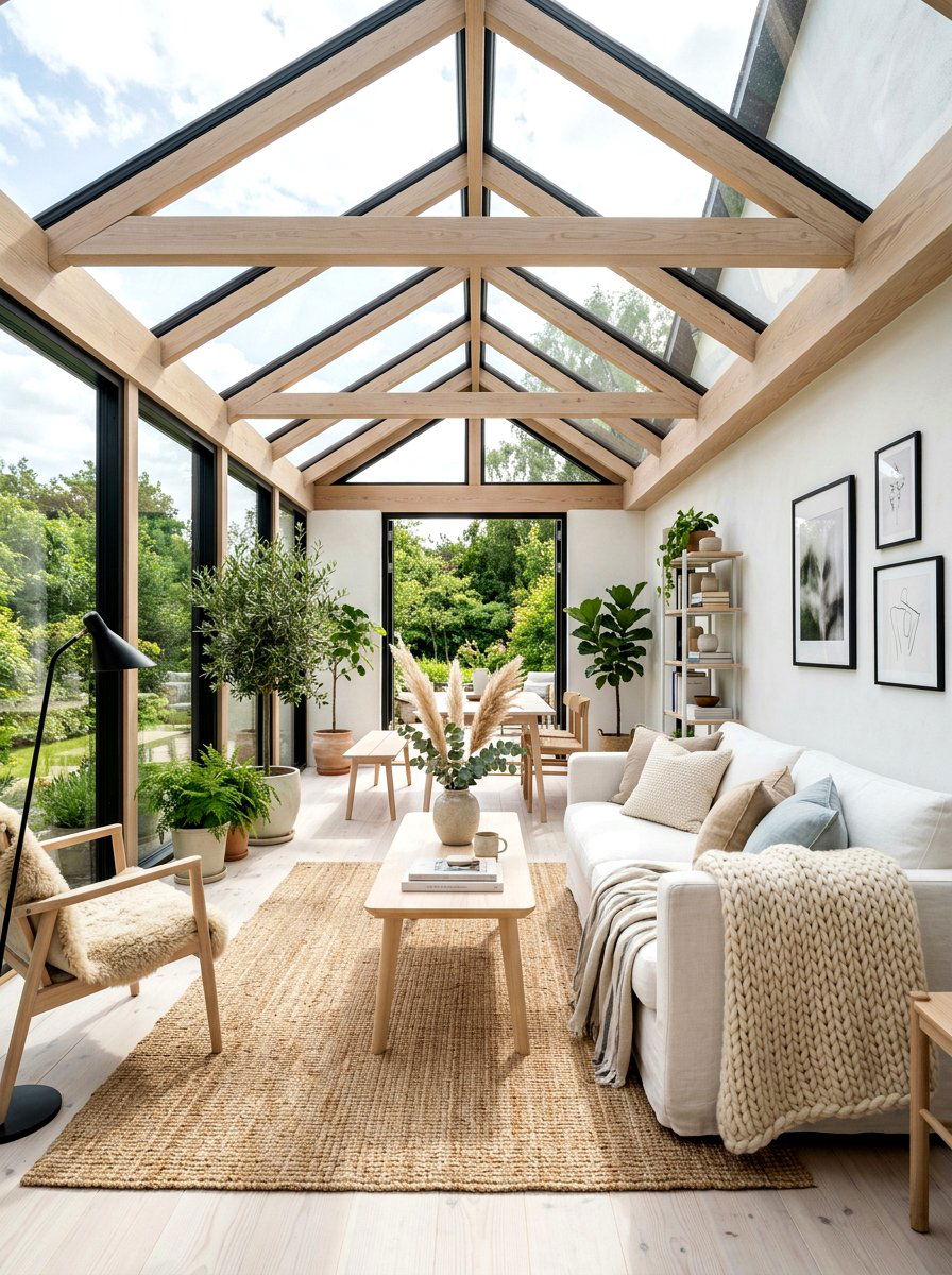 Scandinavian Sunroom - 30 cozy sunroom ideas