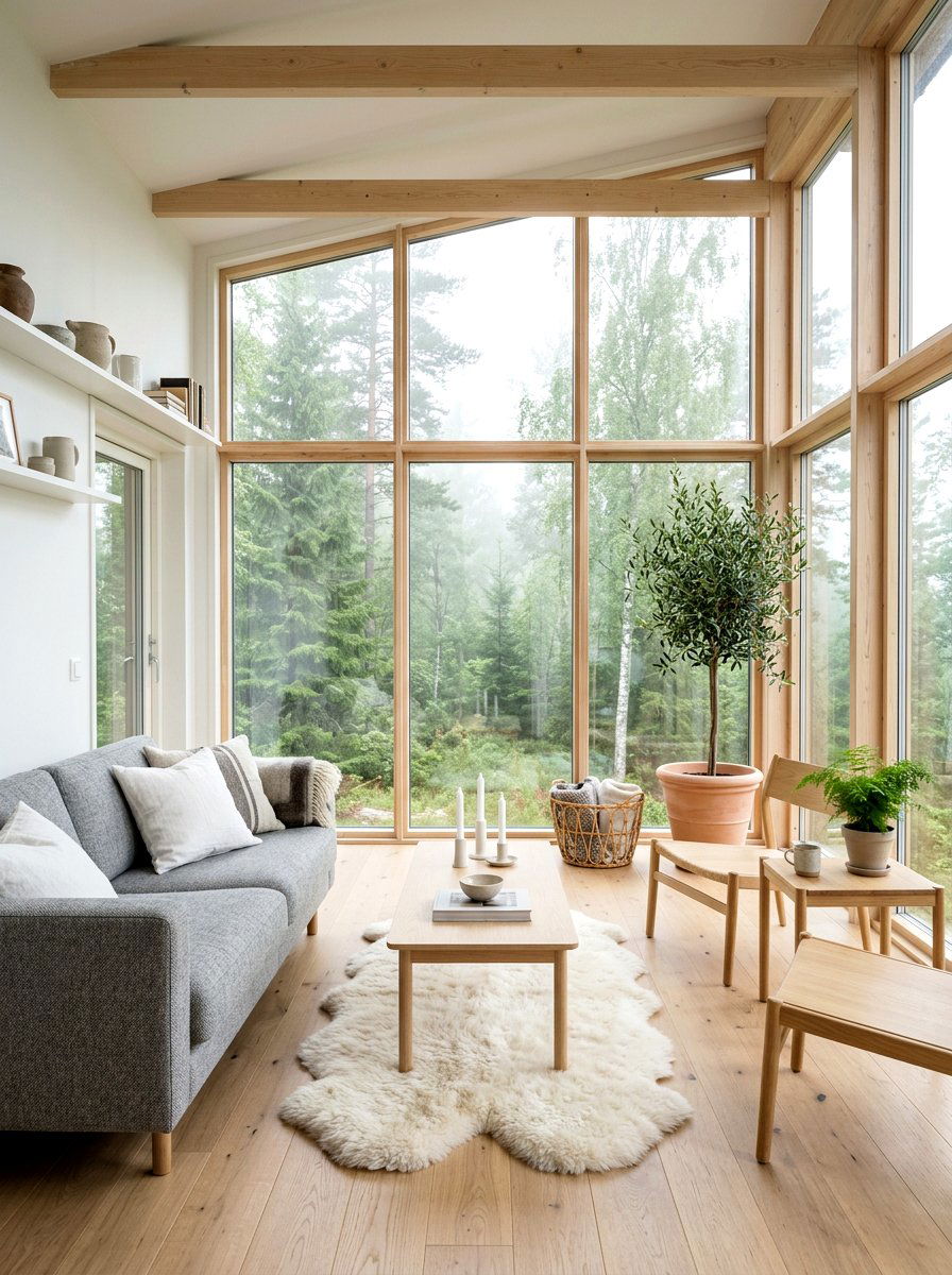 Scandinavian Sunroom - 30 sunroom decor ideas