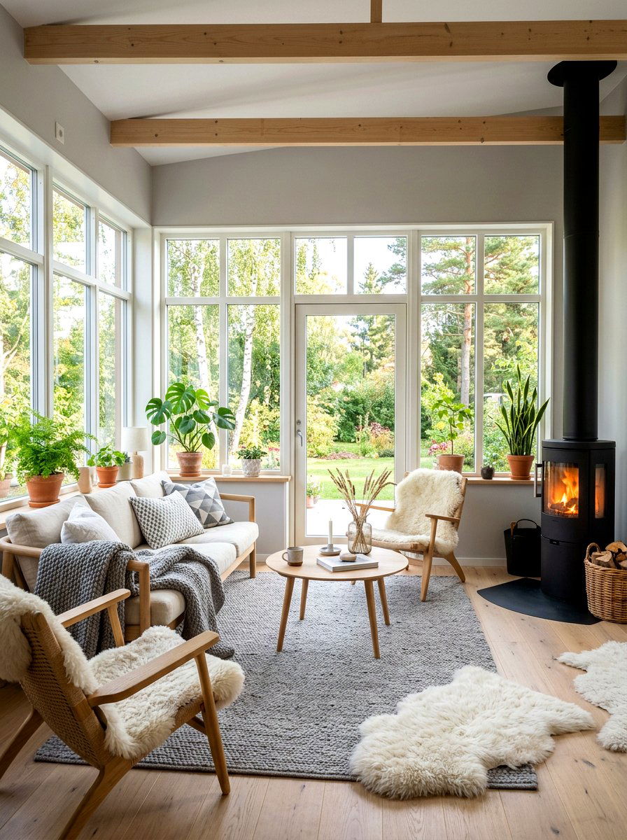 Scandinavian Sunroom - 30 sunroom ideas