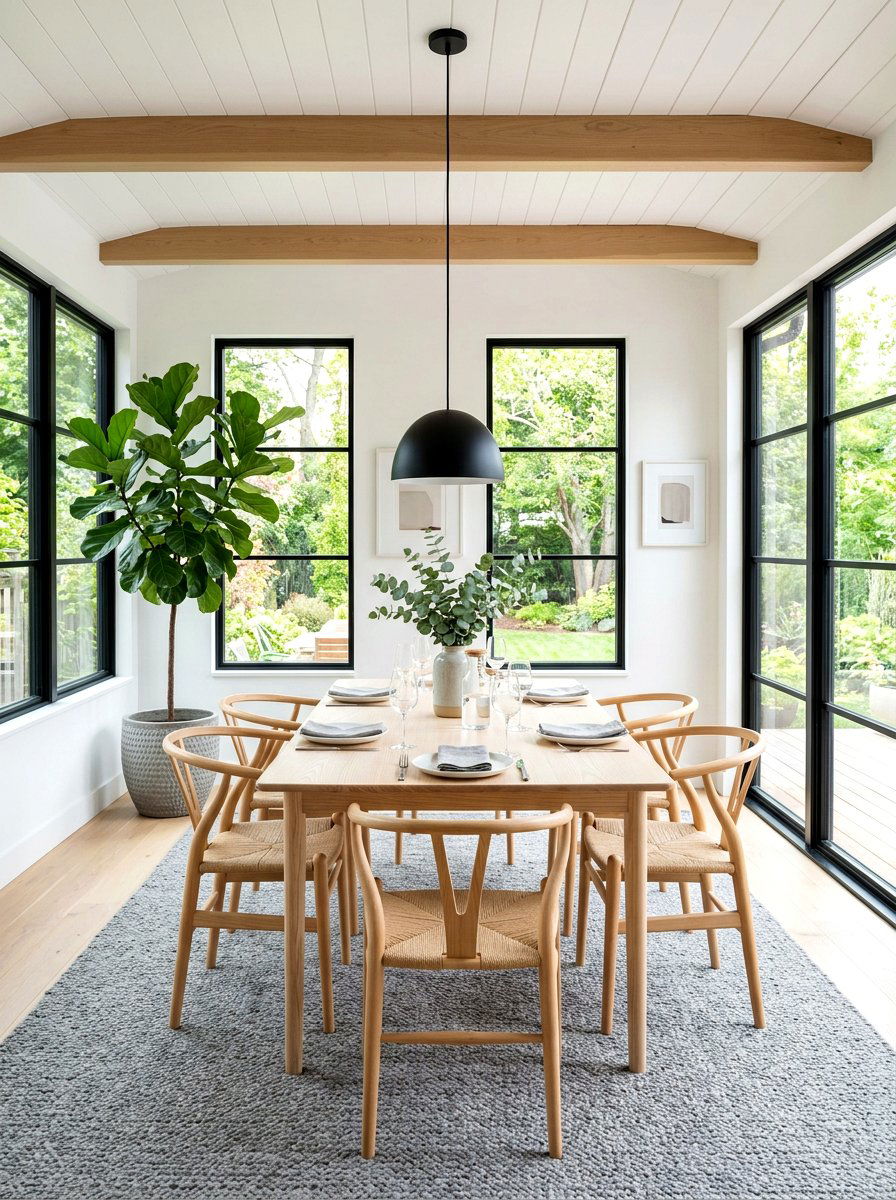 Scandinavian Sunroom Dining - 30 sunroom dining ideas
