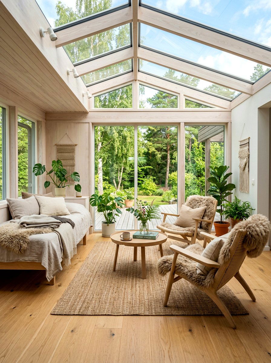 Scandinavian Sunroom - 30 bright sunroom ideas