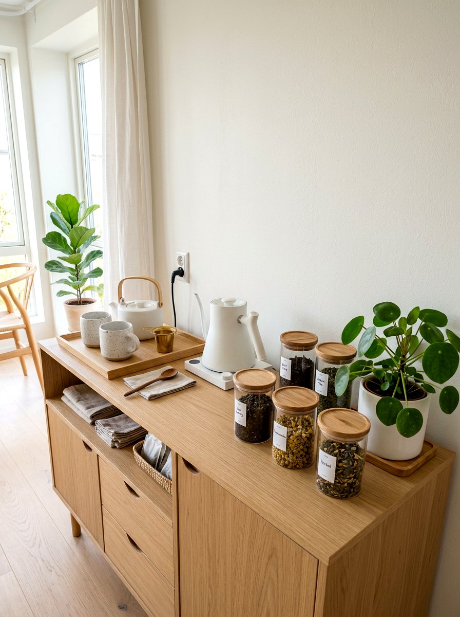 Scandinavian Tea Station - 30 tea station ideas