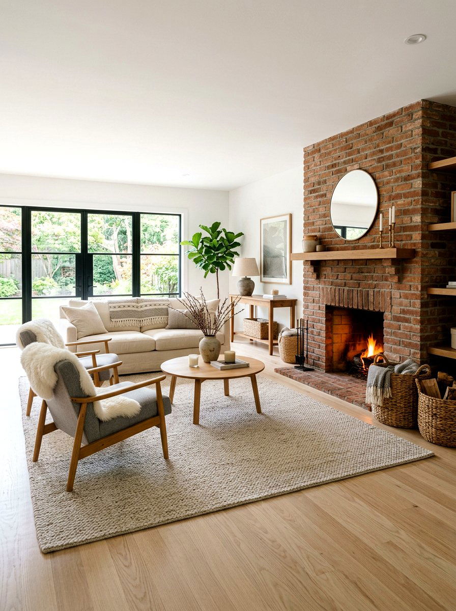 Scandinavian Transitional Living Room - 30 transitional living room ideas