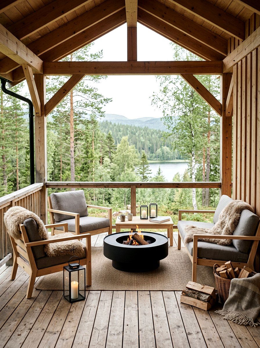 Scandinavian Veranda Style - 30 veranda lounge ideas