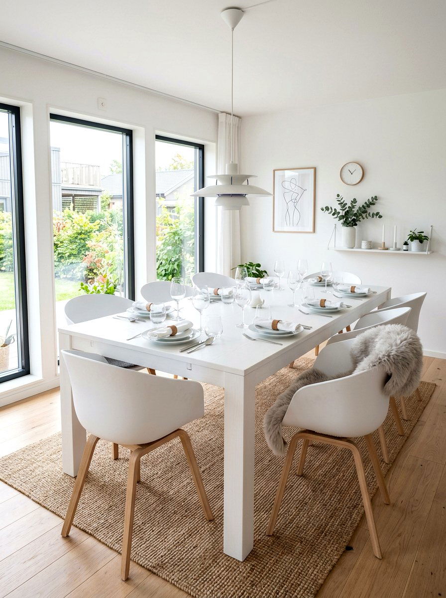 Scandinavian White Decor - 30 everyday table setting ideas