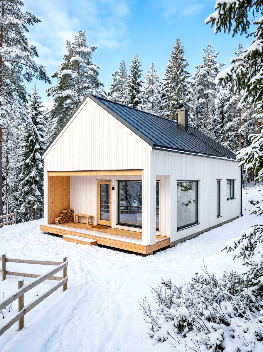Scandinavian White House Exterior - 30 white house exterior ideas