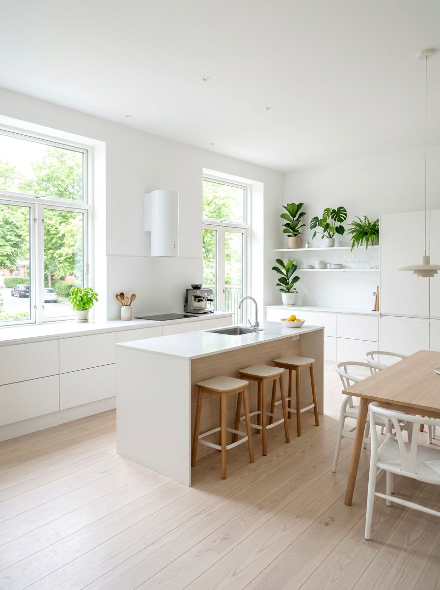 Scandinavian White Kitchen - 30 white kitchen ideas