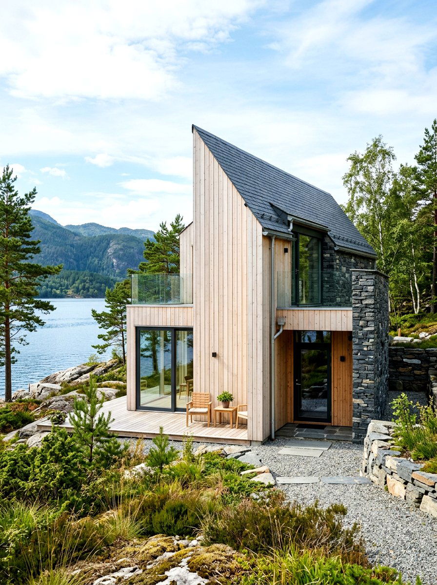 Scandinavian Wood And Stone Architecture - 30 stone and wood exterior ideas