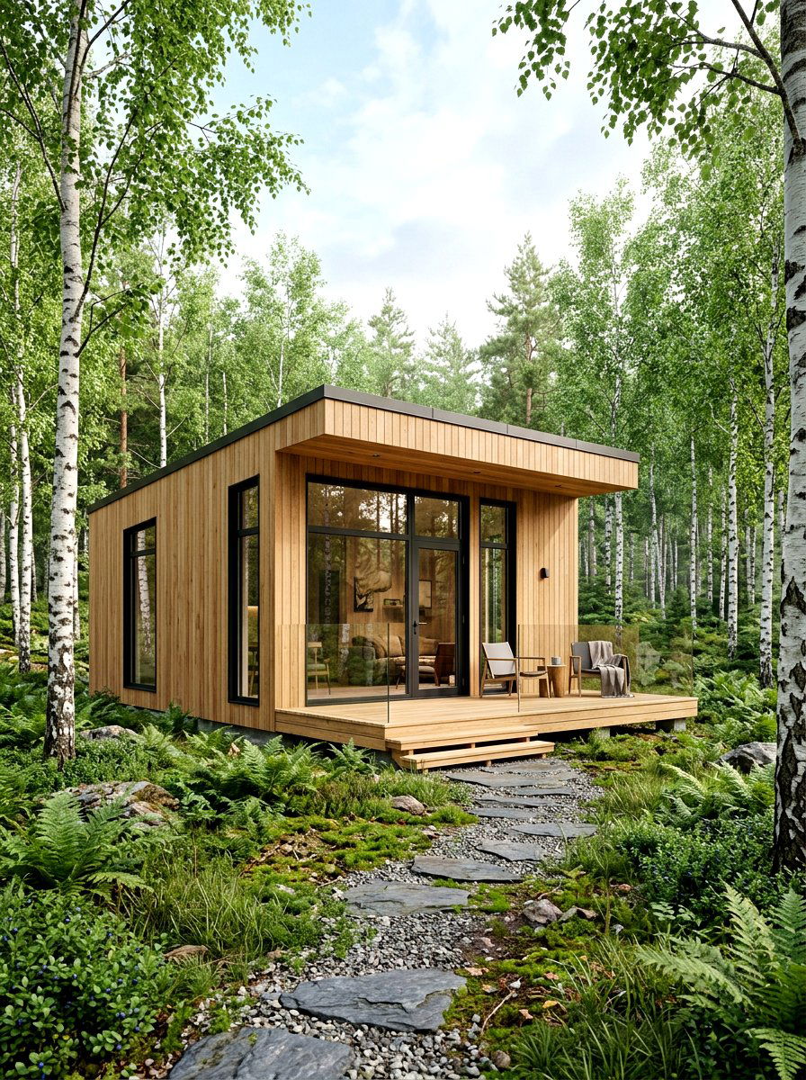 Scandinavian Wood Chalet - 30 chalet exterior ideas