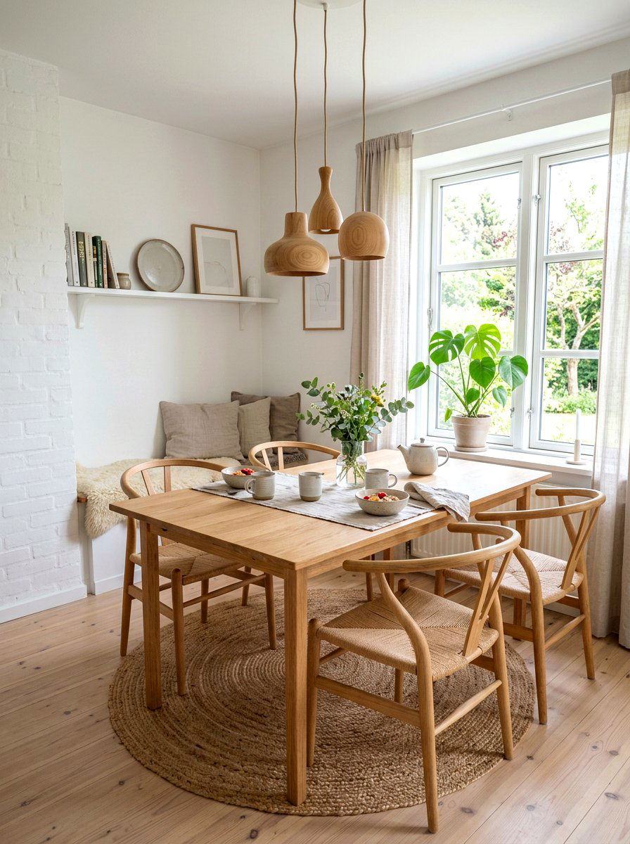 Scandinavian Wood Cluster - 30 pendant light cluster ideas