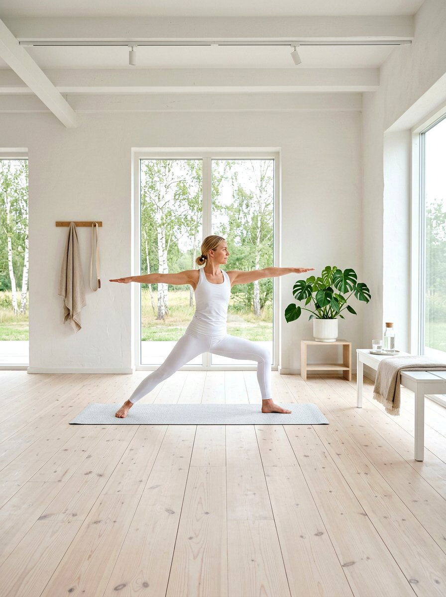 Scandinavian Yoga Studio - 30 yoga room ideas