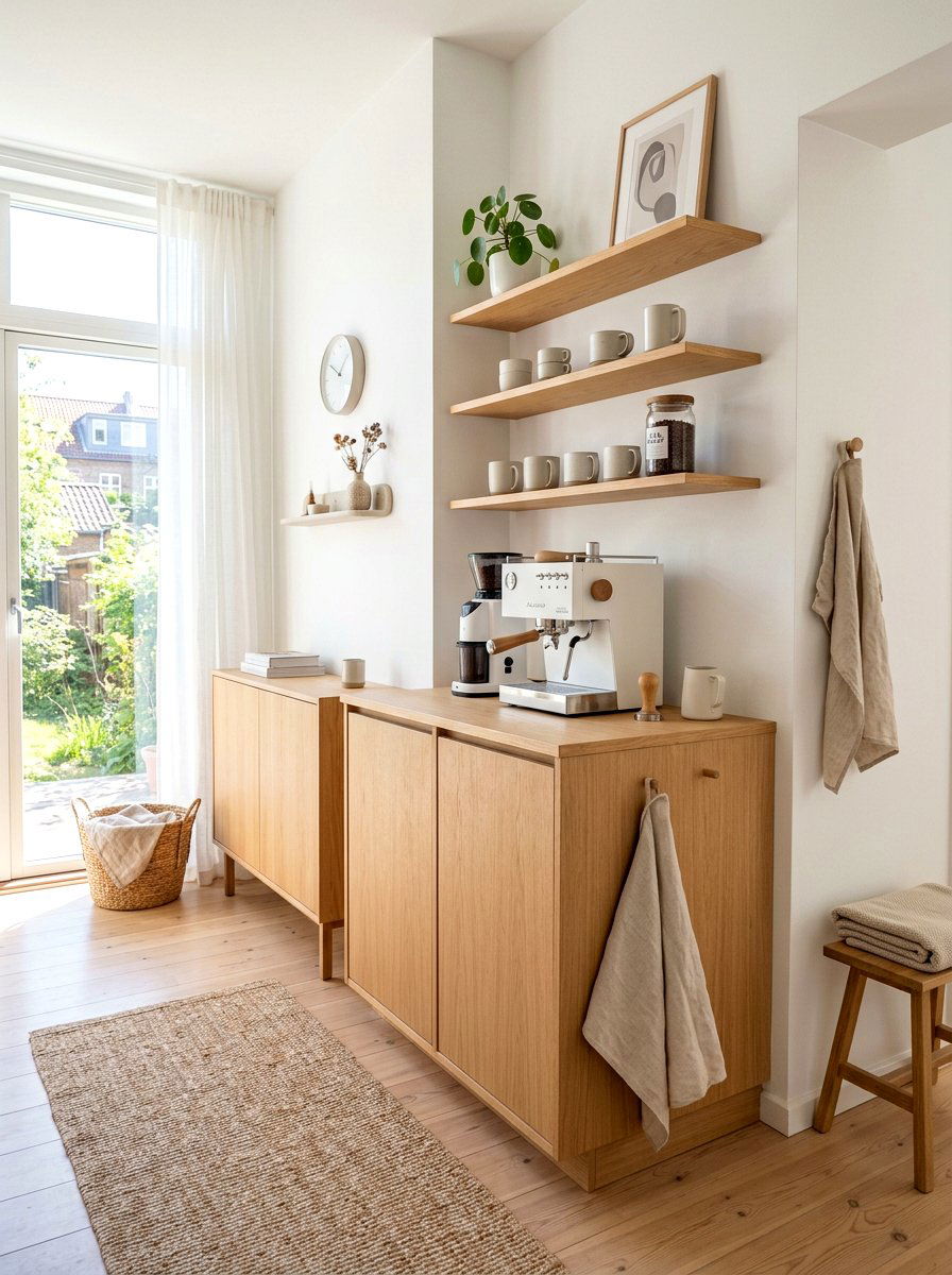 Scandinavian coffee corner - 30 home cafe kitchen ideas