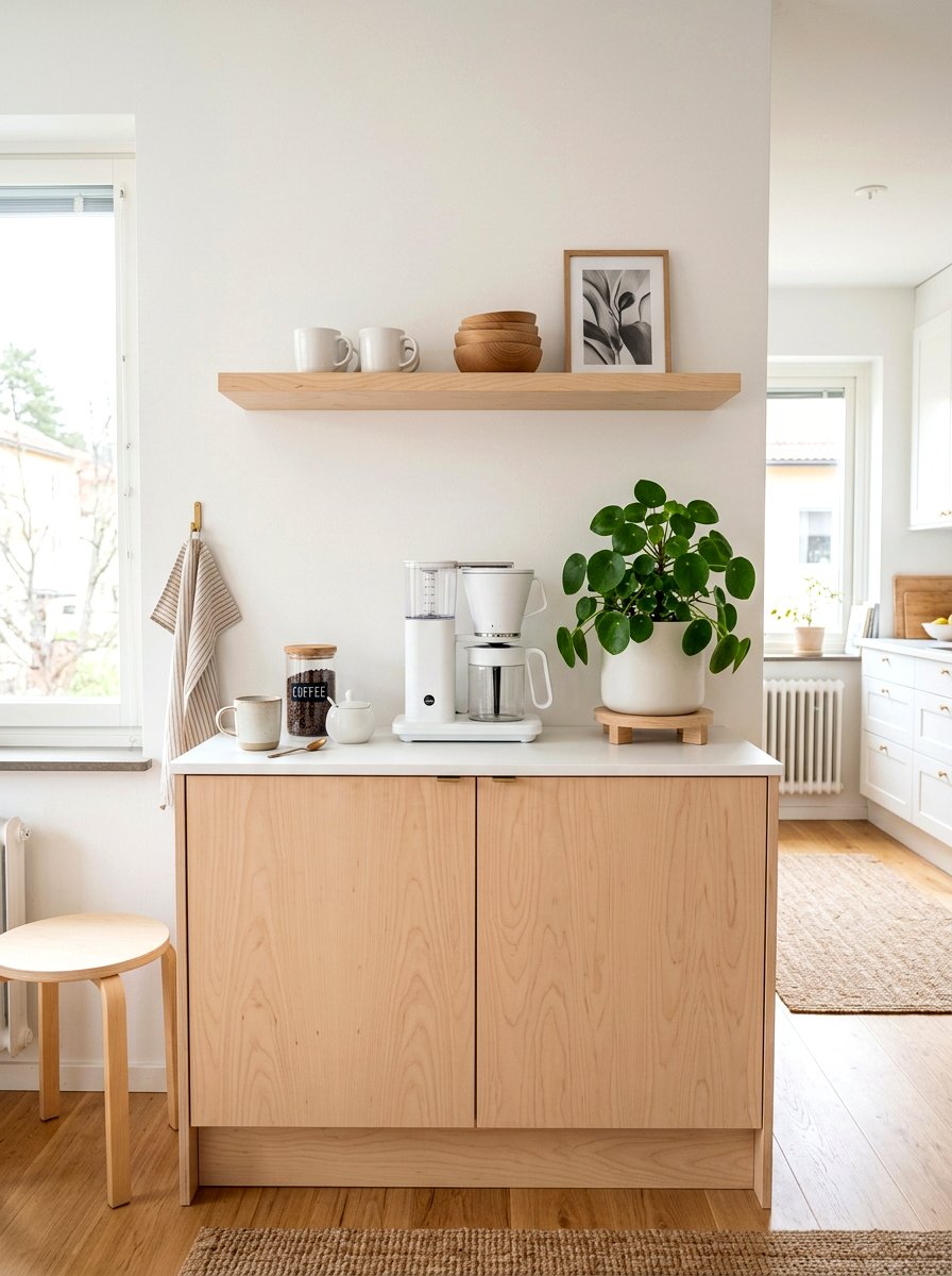 Scandinavian coffee station - 30 coffee station ideas