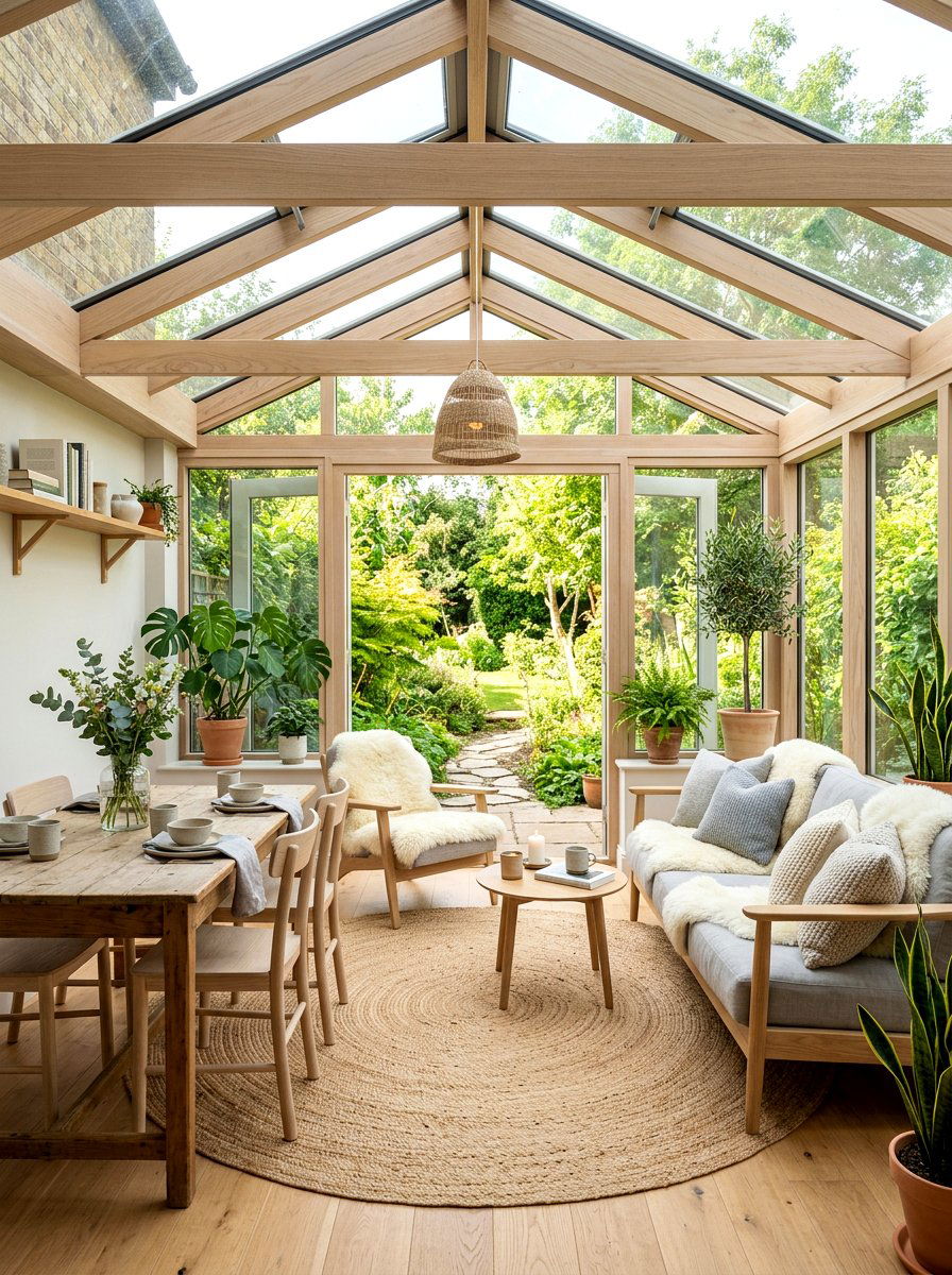 Scandinavian conservatory style - 30 conservatory decor ideas