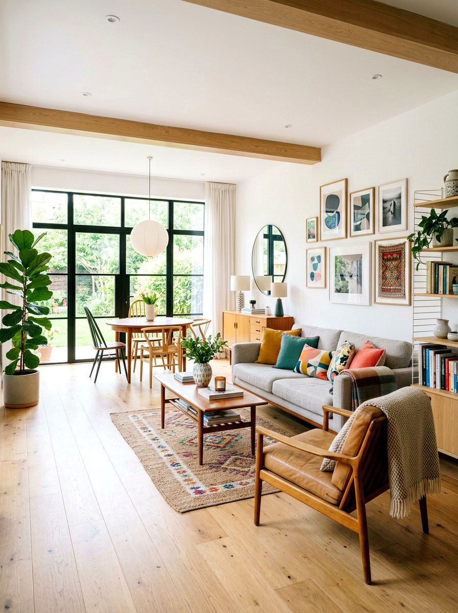 Scandinavian eclectic living room - 30 modern eclectic living room ideas