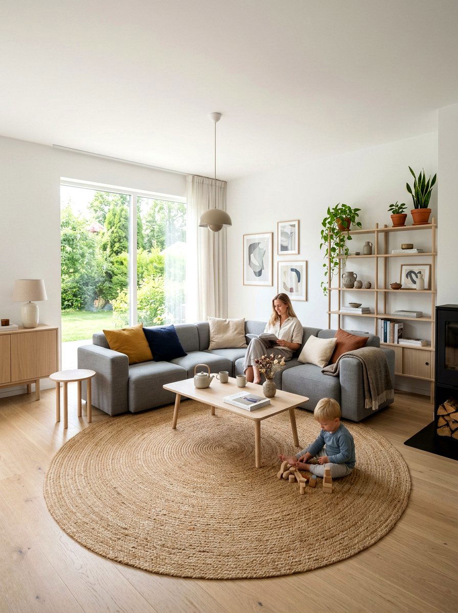 Scandinavian family living room - 30 family friendly living room ideas
