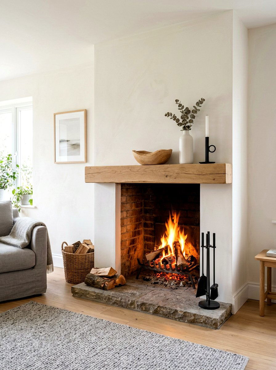 Scandinavian fireplace decor - 30 mantel decor ideas