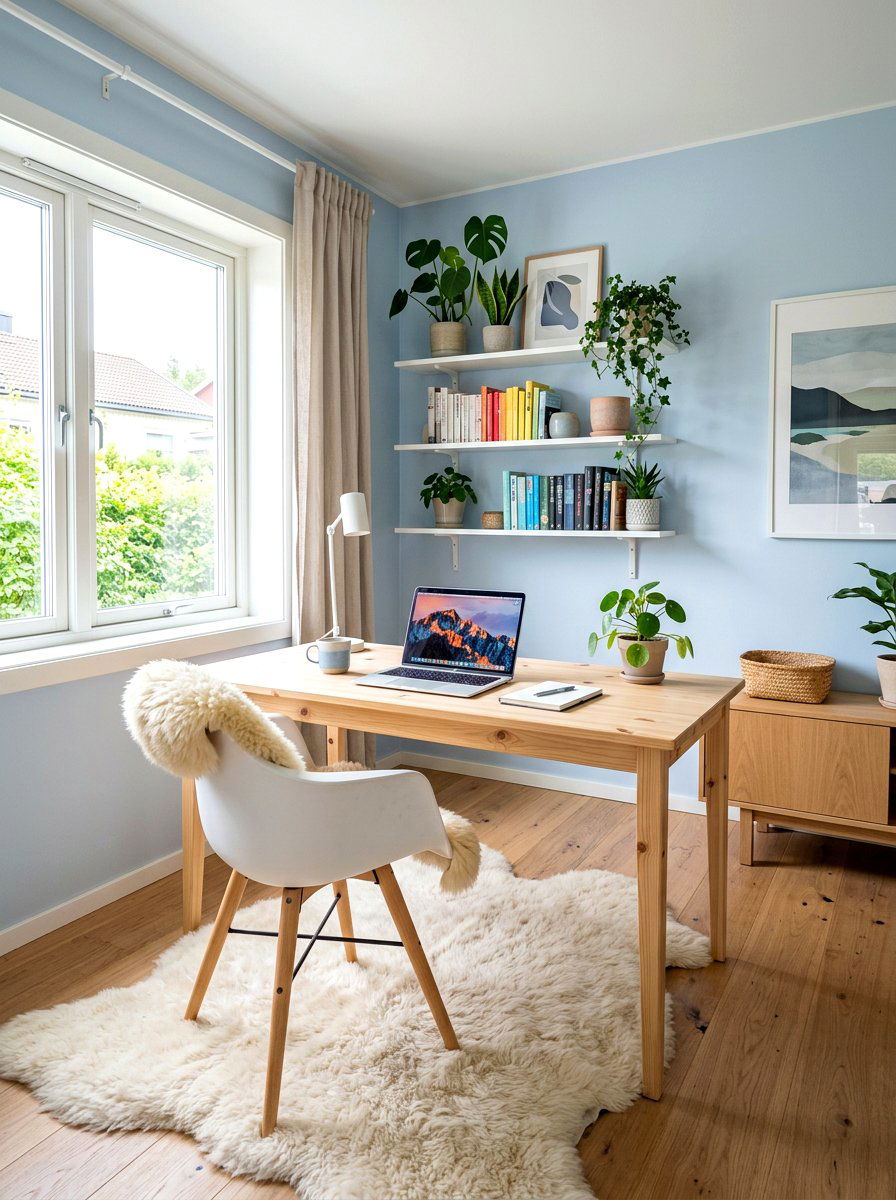 Scandinavian home office - 30 viral home office ideas