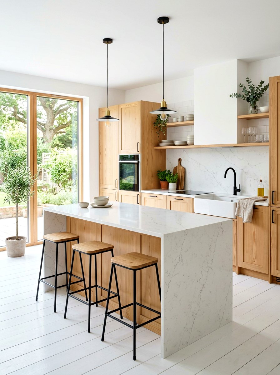 Scandinavian kitchen quartz - 30 quartz kitchen ideas