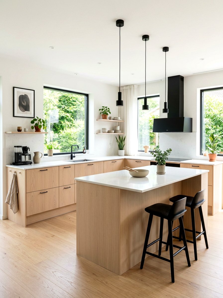Scandinavian kitchen style - 30 baking corner ideas