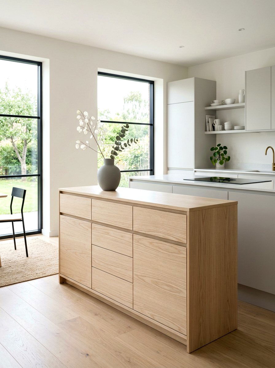 Scandinavian minimalist kitchen dresser - 30 dresser in kitchen ideas