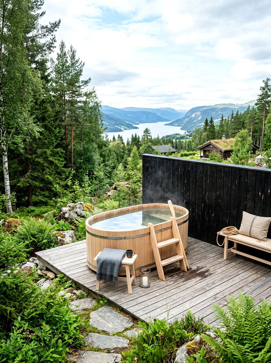 Scandinavian outdoor bath - 30 outdoor bath ideas