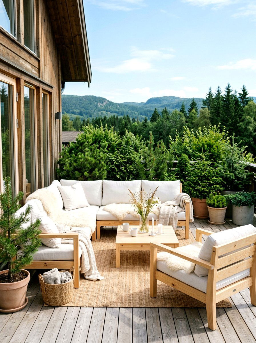 Scandinavian outdoor lounge - 30 patio lounge ideas
