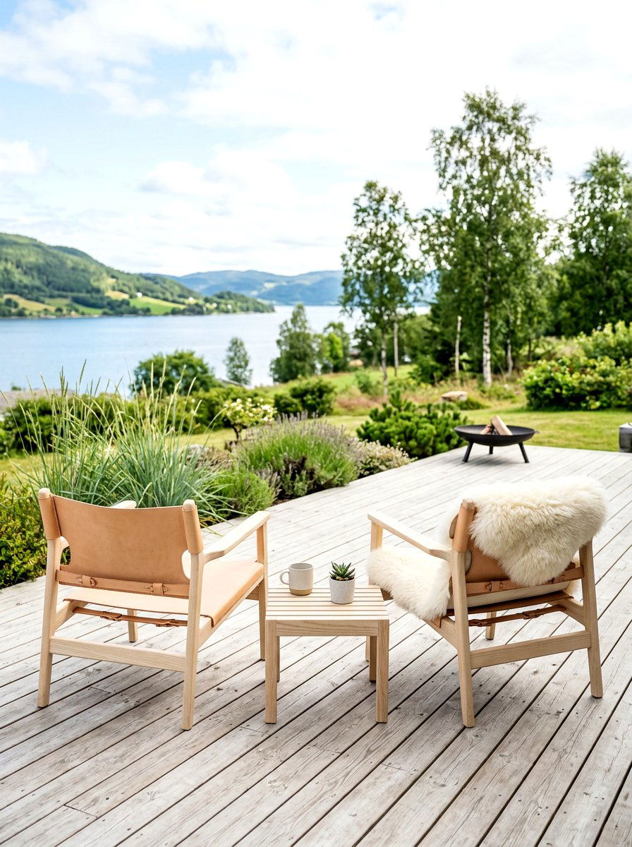 Scandinavian outdoor seating - 30 front porch seating nook ideas