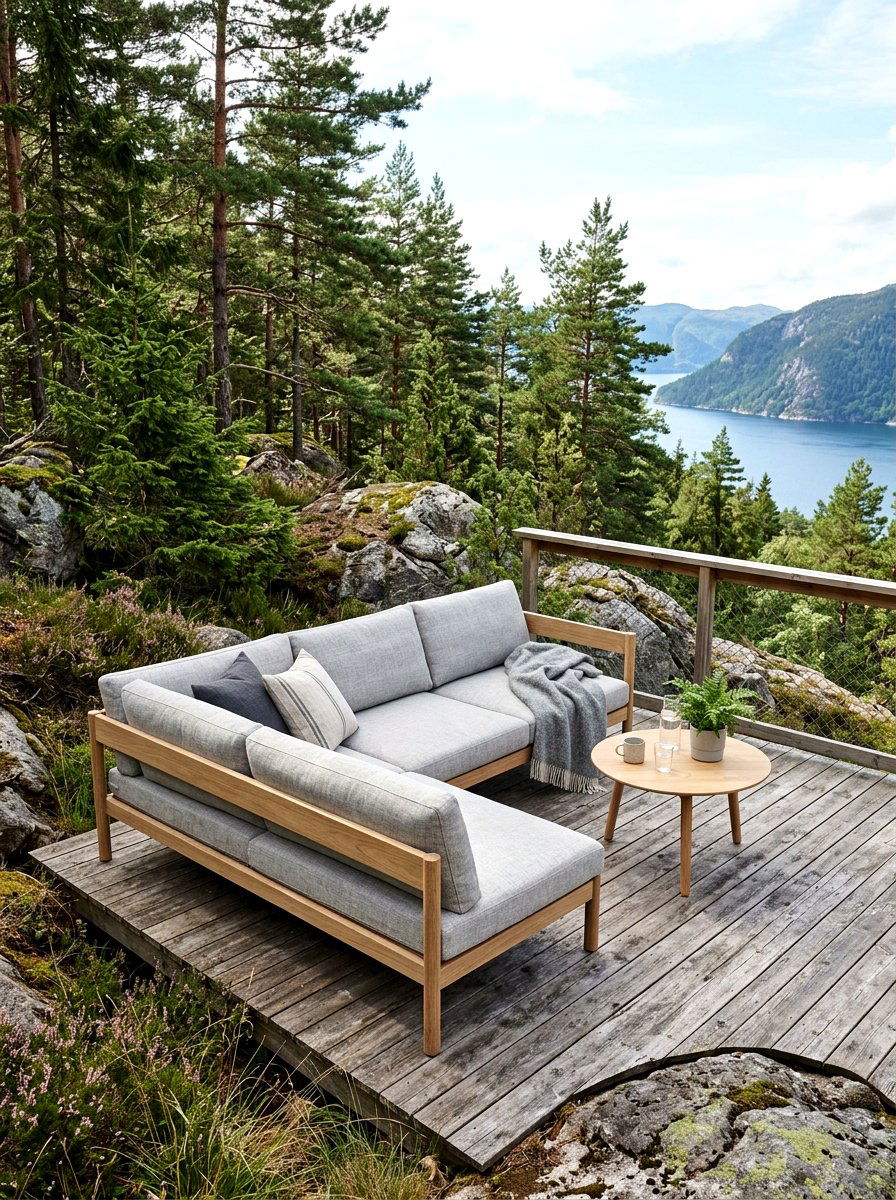 Scandinavian outdoor sofa - 30 modern patio sectional ideas