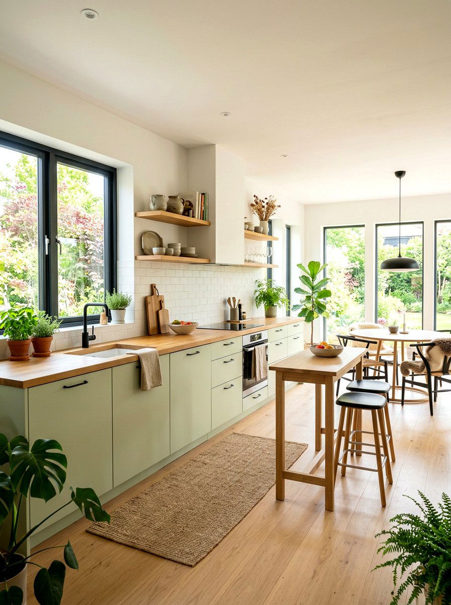 Scandinavian pistachio kitchen decor - 30 pistachio kitchen ideas