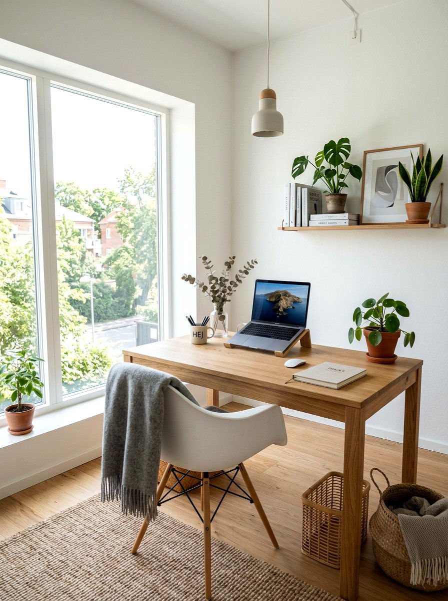 Scandinavian studio style - 30 feminine home studio ideas