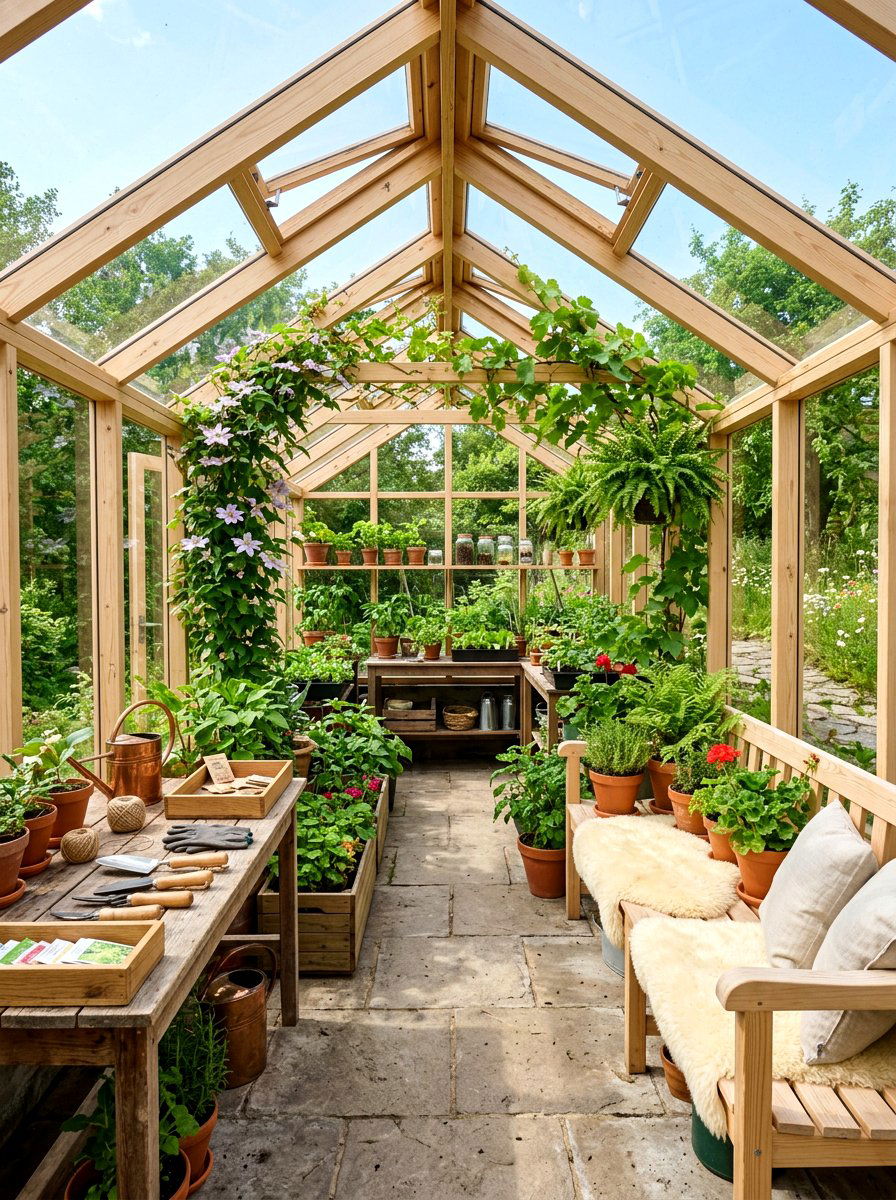 Scandinavian style greenhouse - 30 attached greenhouse porch ideas