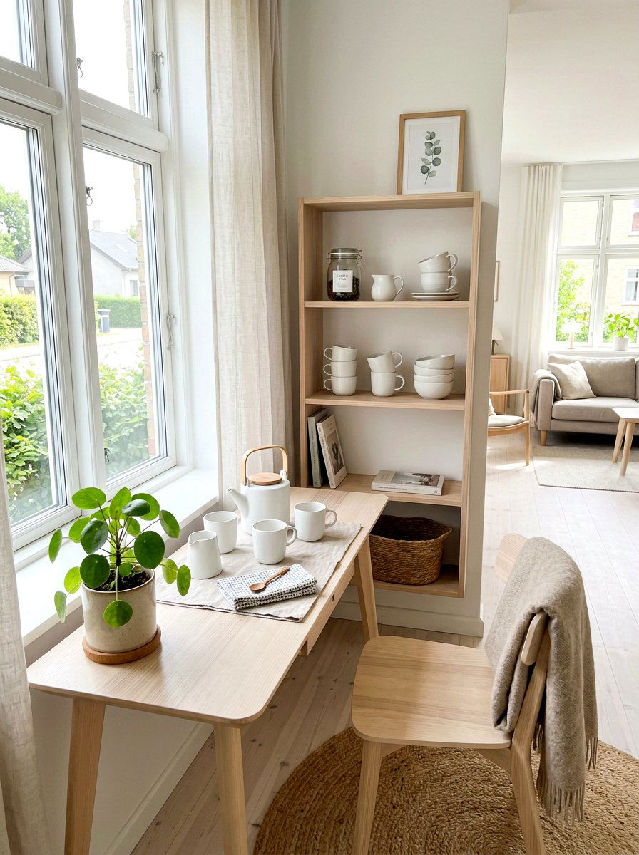 Scandinavian tea corner - 30 tea corner ideas