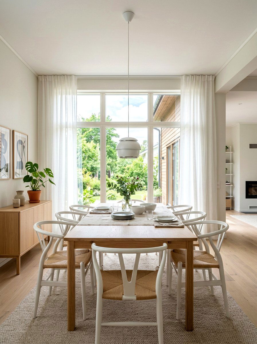Scandinavian villa dining area - 30 villa dining room ideas