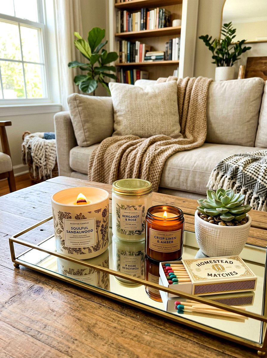 Scented Candle Display - 30 stylish host home ideas