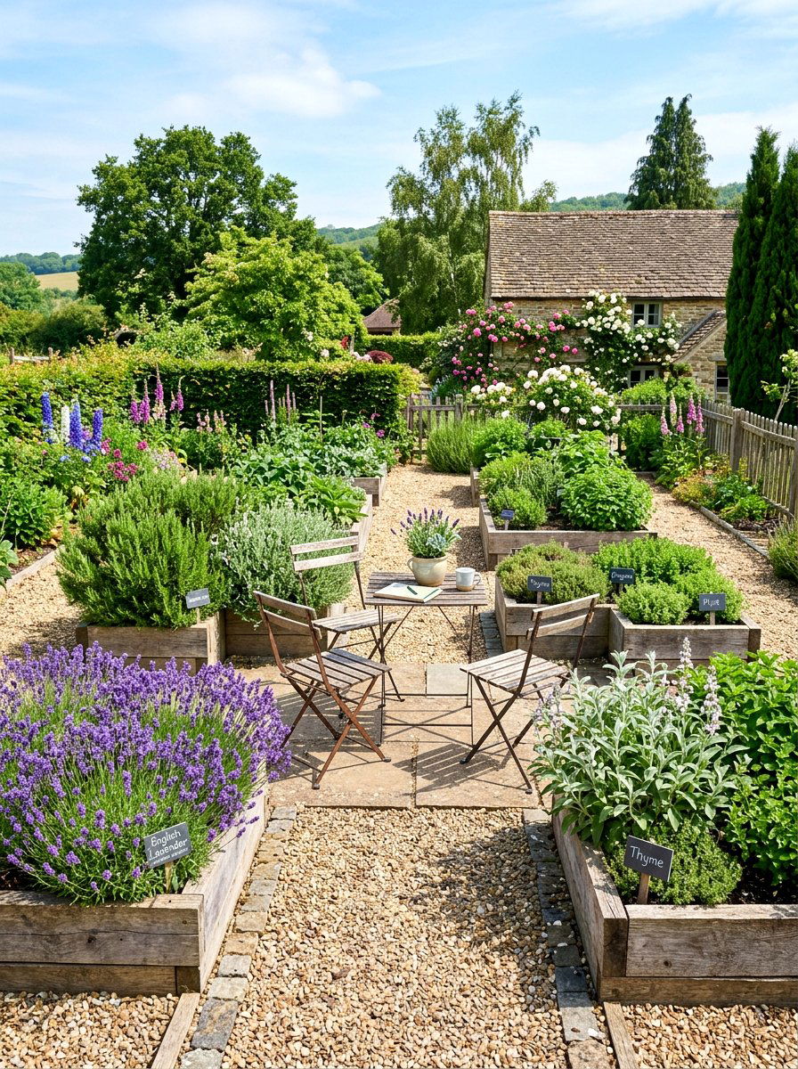 Scented Herb Garden - 30 outdoor meditation corner ideas