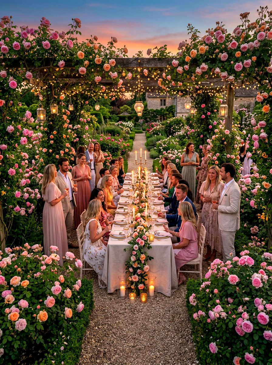 Scented Rose Garden Party - 30 flower arranging party ideas