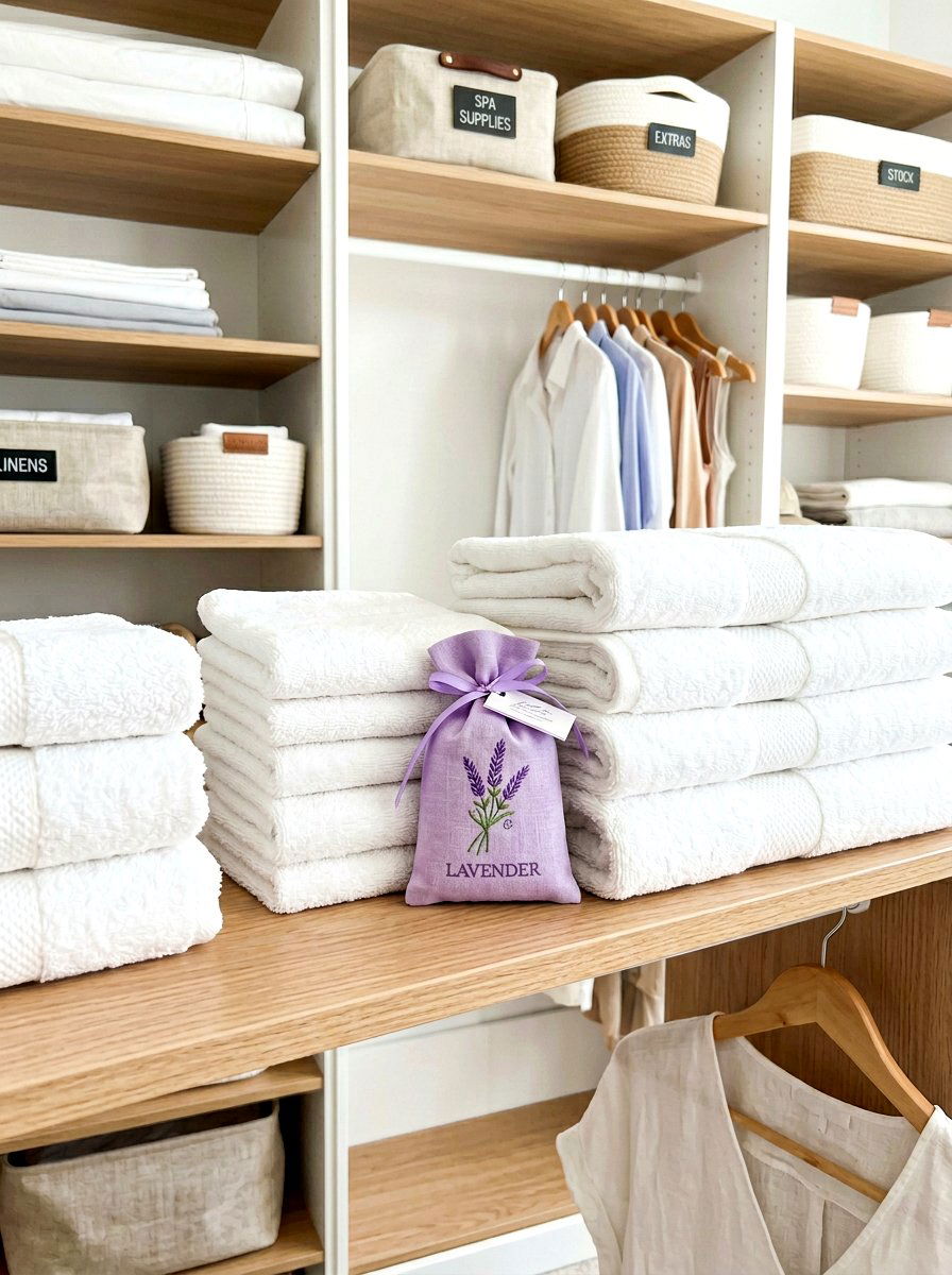 Scented Sachet Shelf Refresh - 30 cleaning closet organization ideas